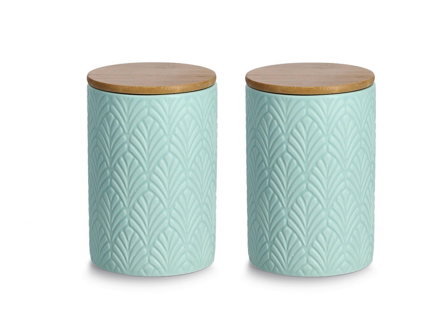 VORRATSDOSENSET  - Mintgrün, Basics, Keramik (25,5/25,5/15cm) - Zeller Present