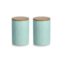 VORRATSDOSENSET  - Mintgrün, Basics, Keramik (25,5/25,5/15cm) - Zeller Present