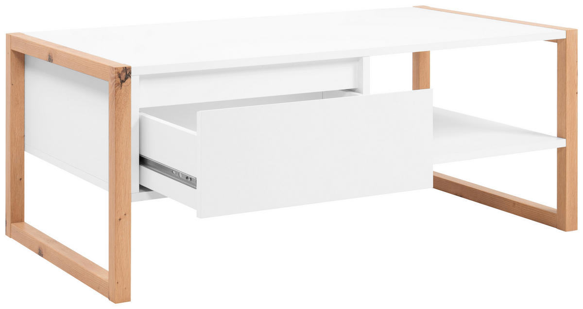 COUCHTISCH in Holzwerkstoff  - Weiss/Eiche Artisan, Design, Holzwerkstoff (100/40/55cm) - MID.YOU