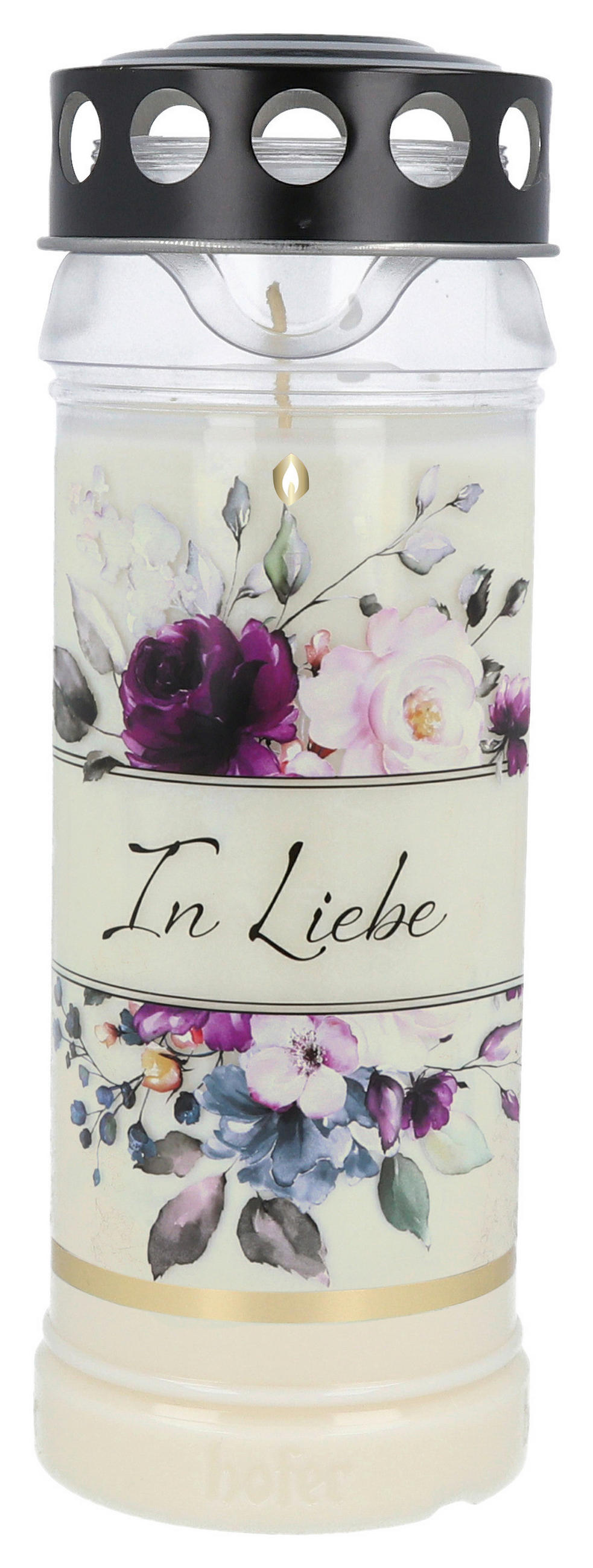 GRABLICHT - Lila/Schwarz, Basics, Naturmaterialien/Kunststoff (7,5/7,5/21,6cm)