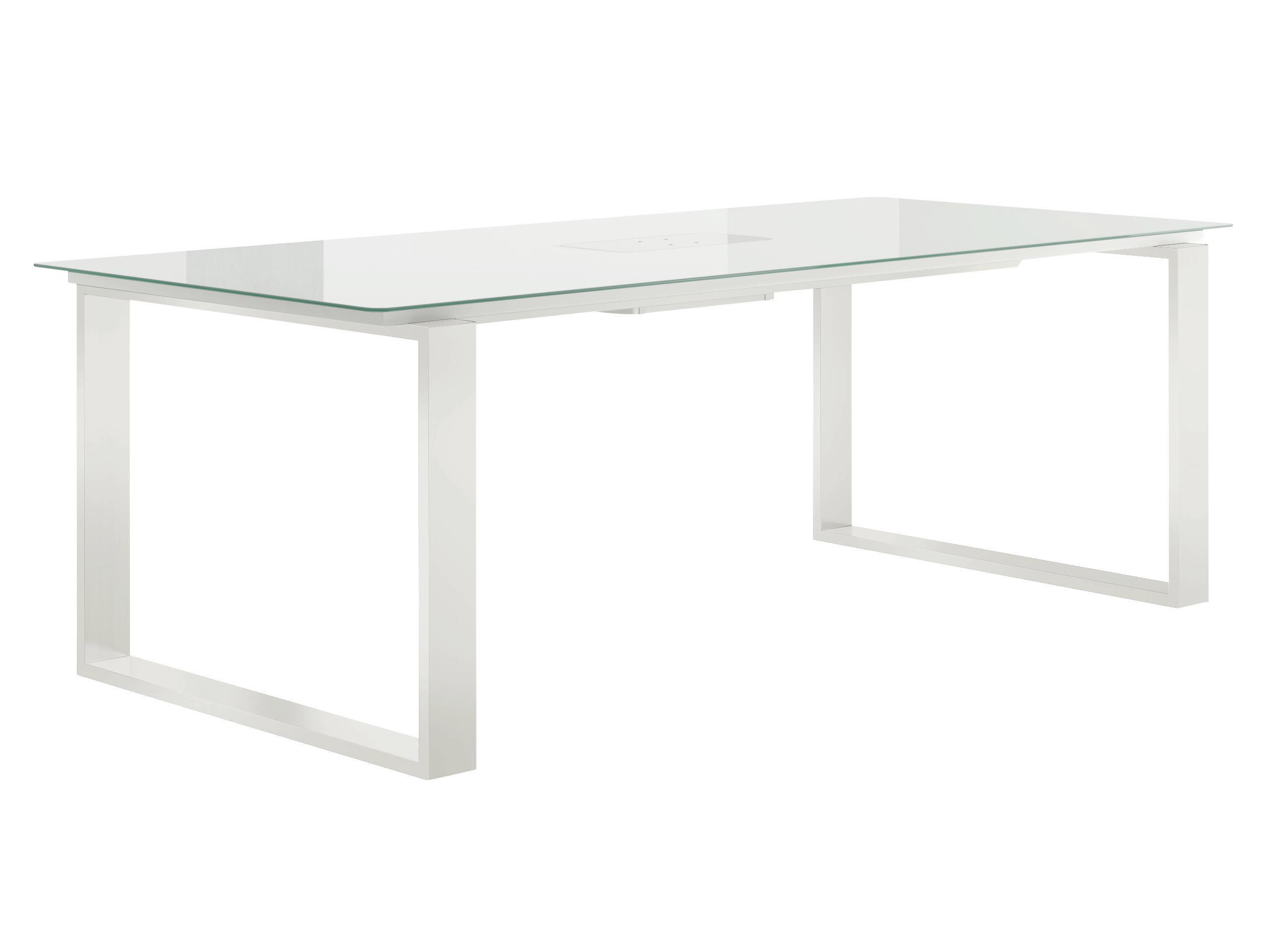 Esstisch in Metall, Glas 180/100/75 cm