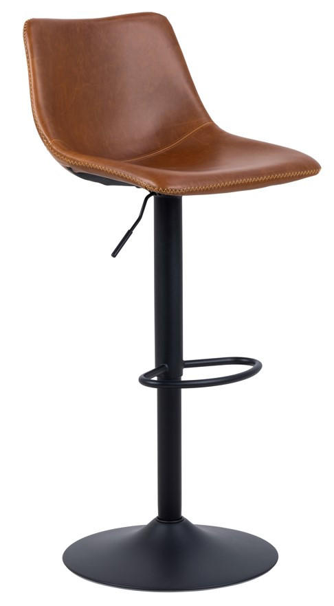 BARSKA STOLICA braon - svetlobraon/braon, Trendi, tekstil/metal (47/110/51cm) - Xora