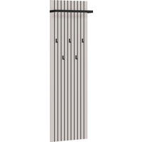 GARDEROBENPANEEL  in 46/160/18 cm  - Kaschmir/Schwarz, Design, Holzwerkstoff/Metall (46/160/18cm) - Voleo