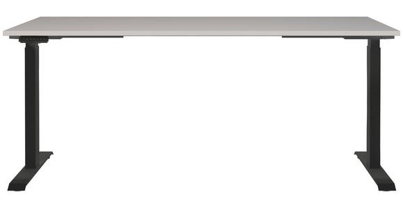 SCHREIBTISCH 180/80/72-118 cm  in Schwarz, Kaschmir  - Kaschmir/Schwarz, MODERN, Holzwerkstoff/Metall (180/80/72-118cm) - Novel