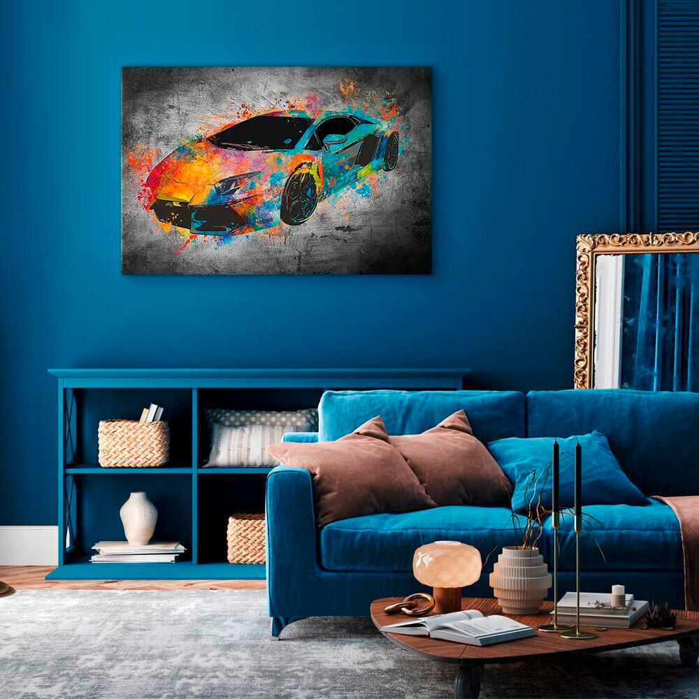 LEINWANDBILD Fahrzeuge 90/60/1,2 cm  - Multicolor, Basics, Holz/Textil (90/60/1,2cm) - artgeist