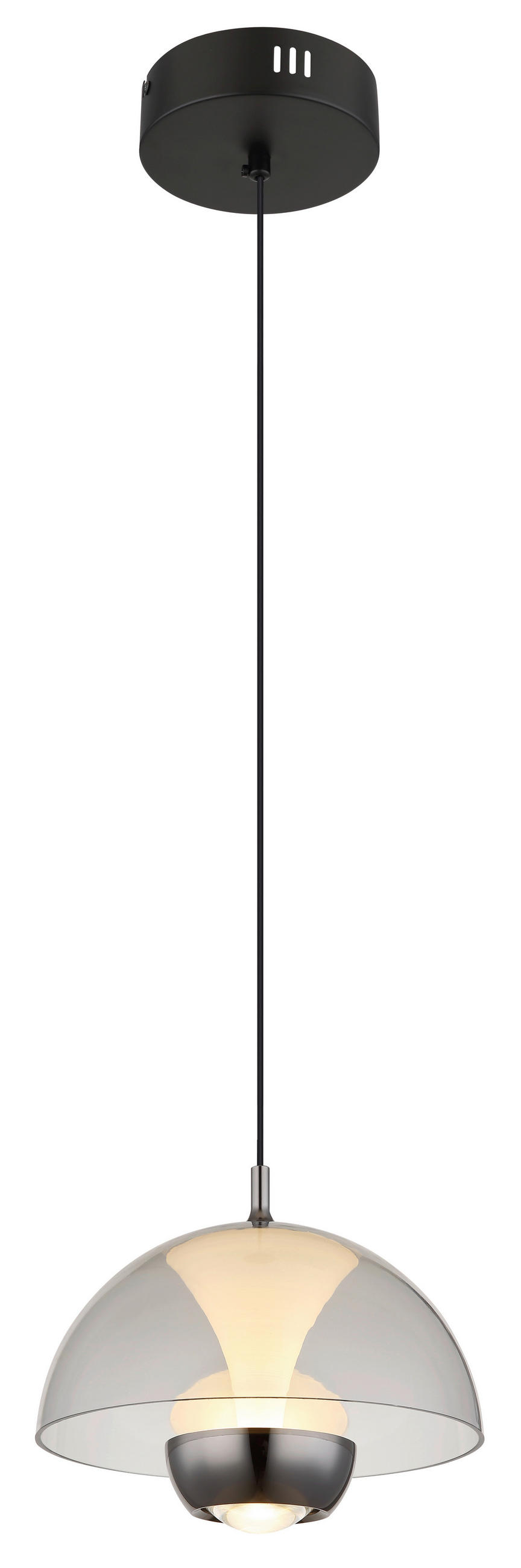 LED-HÄNGLAMPA 23/120 cm  - svart, Design, metall/plast (23/120cm) - Globo