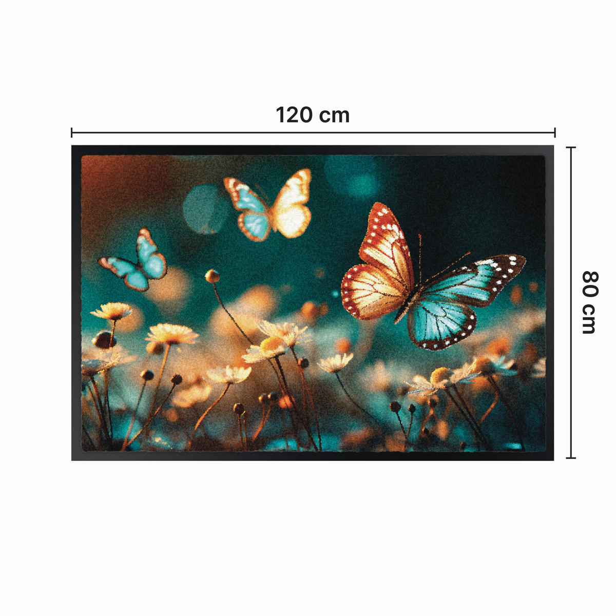 SZENNYFOGÓ SZŐNYEG - többszínű, Basics, műanyag (80/0,9/120cm)