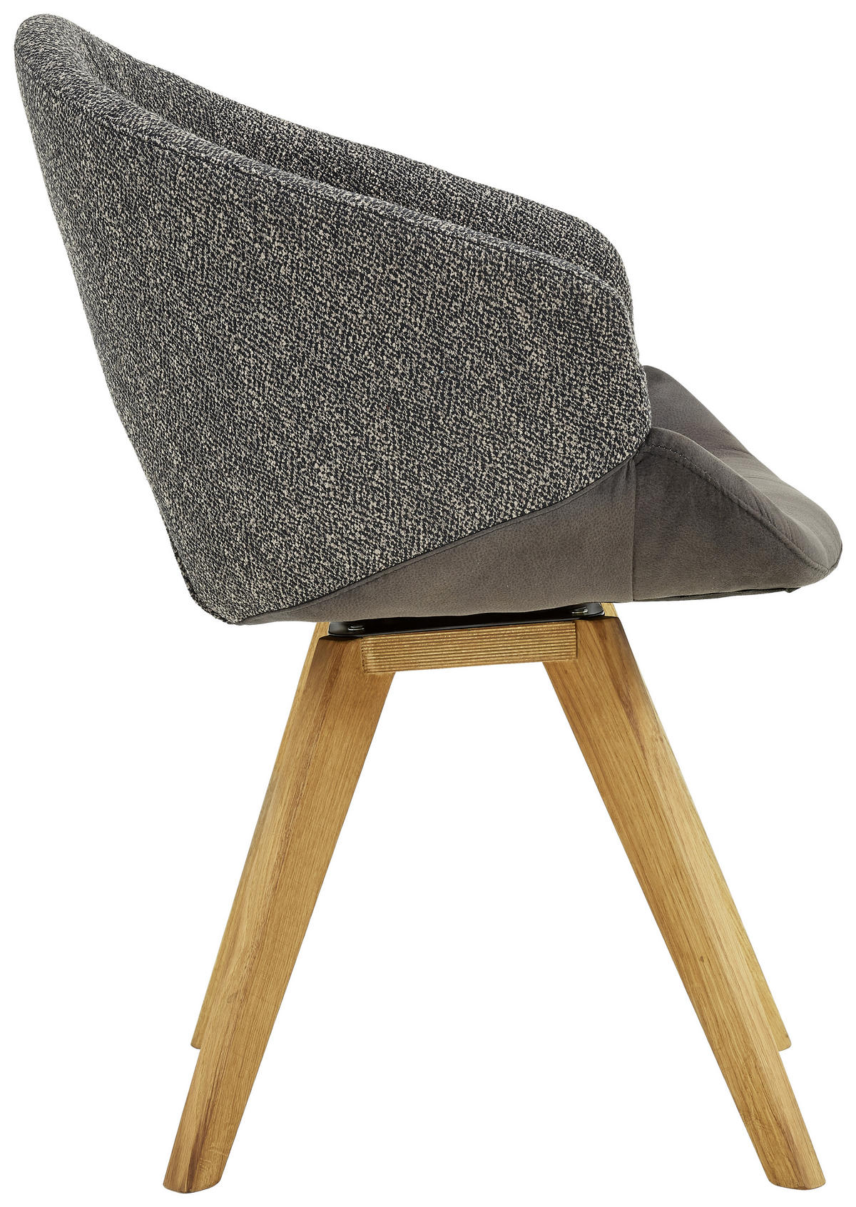 ARMLEHNSTUHL  in  - Eichefarben/Creme, Design, Holz/Textil (58/83/59cm) - Linea Natura