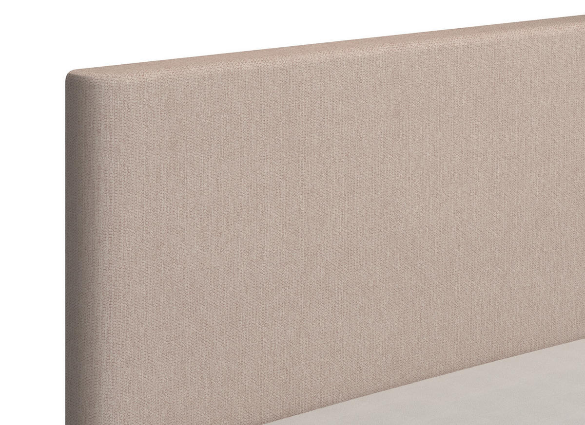 ÁGY 160/200 cm  kasmír  - fekete/kasmír, Basics, faalapú anyag/textil (160/200cm) - Carryhome