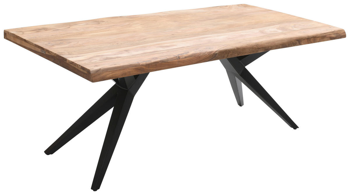TISCHPLATTE Sheesham Sheeshamfarben  - Sheeshamfarben, Design, Holz (200/100/5,5cm) - Landscape