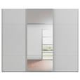 SCHWEBETÜRENSCHRANK 301/223/68 cm 3-türig Grau  - Grau, KONVENTIONELL, Glas/Holzwerkstoff (301/223/68cm) - Novel