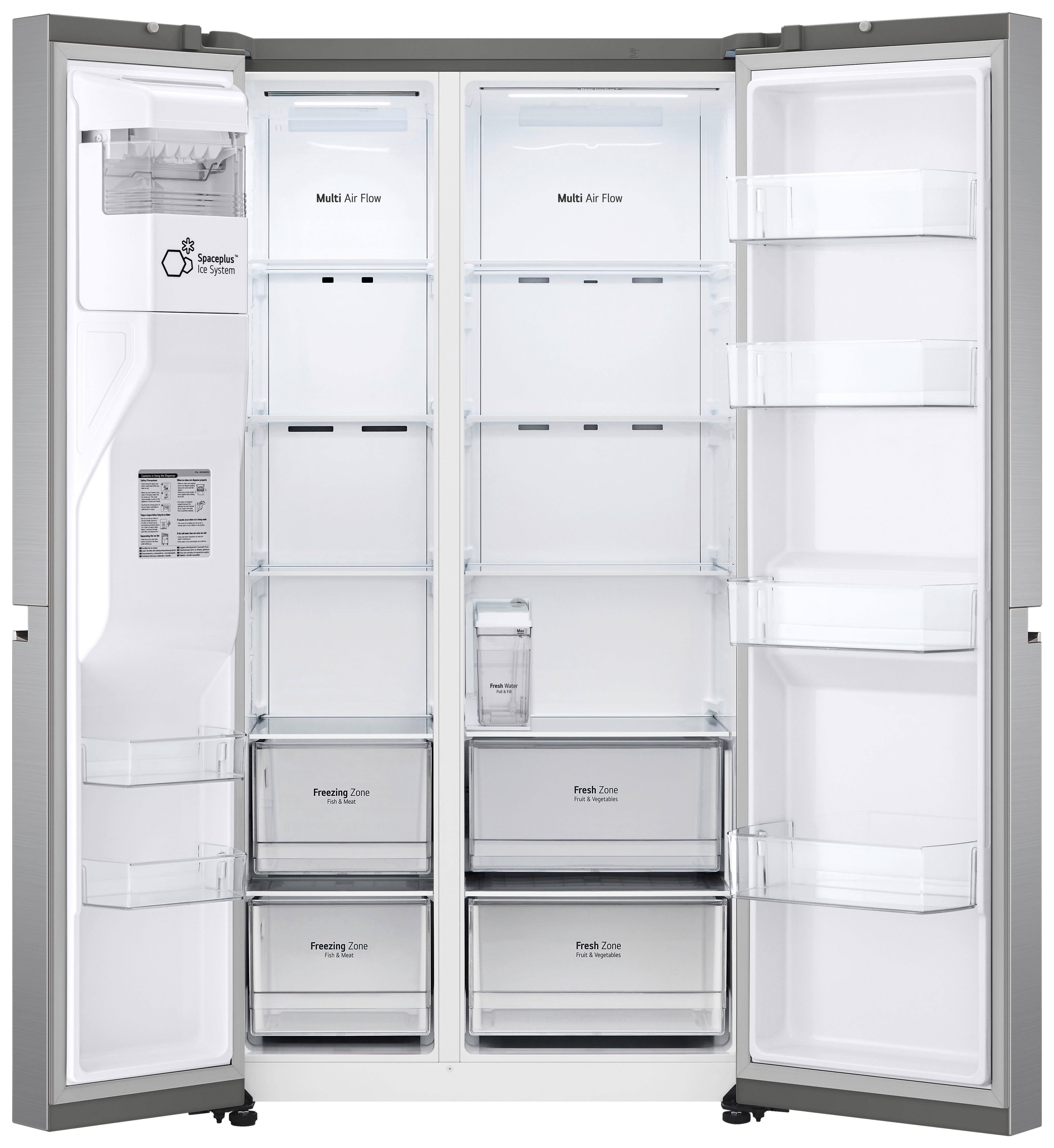Sharp FRENCH-DOOR SJ-NFA35IHDPD-EU jetzt nur online ➤ | Side-by-Side Kühlschränke