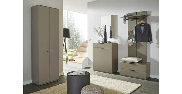 GARDEROBENBANK Fango, Naturfarben - Fango/Edelstahlfarben, Design, Metall (84/45/36cm) - Dieter Knoll