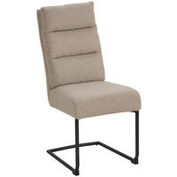 SCHWINGSTUHL   Bouclé  - Schwarz/Grau, MODERN, Textil/Metall (44/102/42cm) - Livetastic