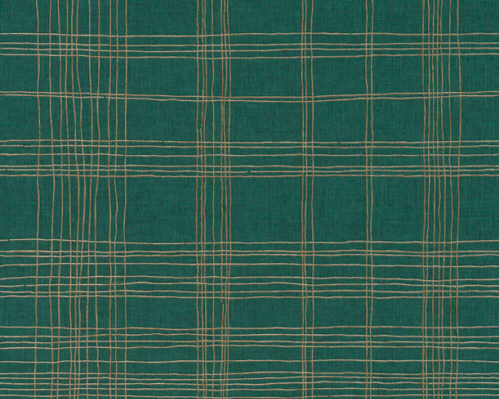 TAPETA VINILNA  zelena, zlatne boje  - zelena/zlatne boje, Basics, papir (53*1000cm)