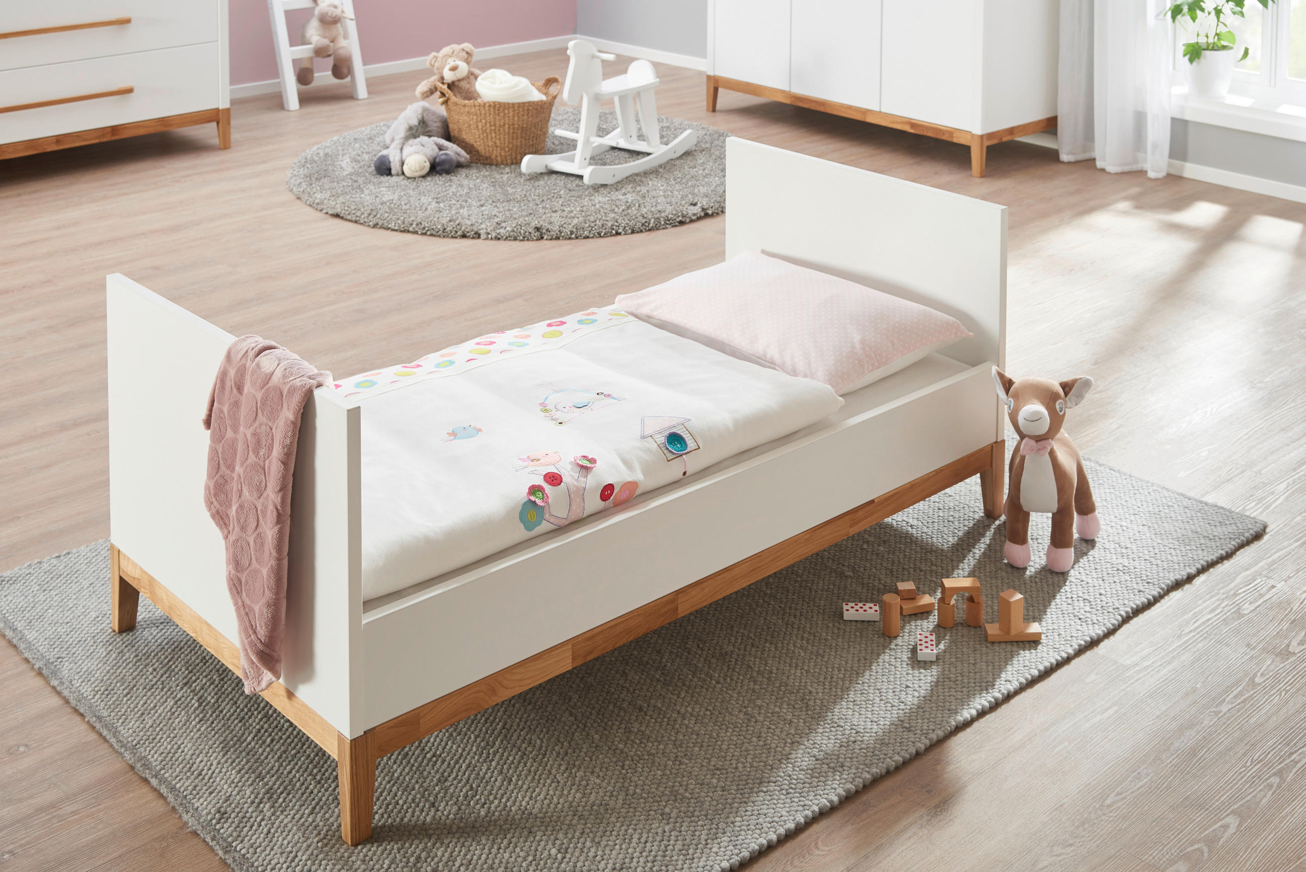 UMBAUSEITEN Scandic  - Weiß, Design, Holzwerkstoff (145/45/74,4cm) - Jimmylee