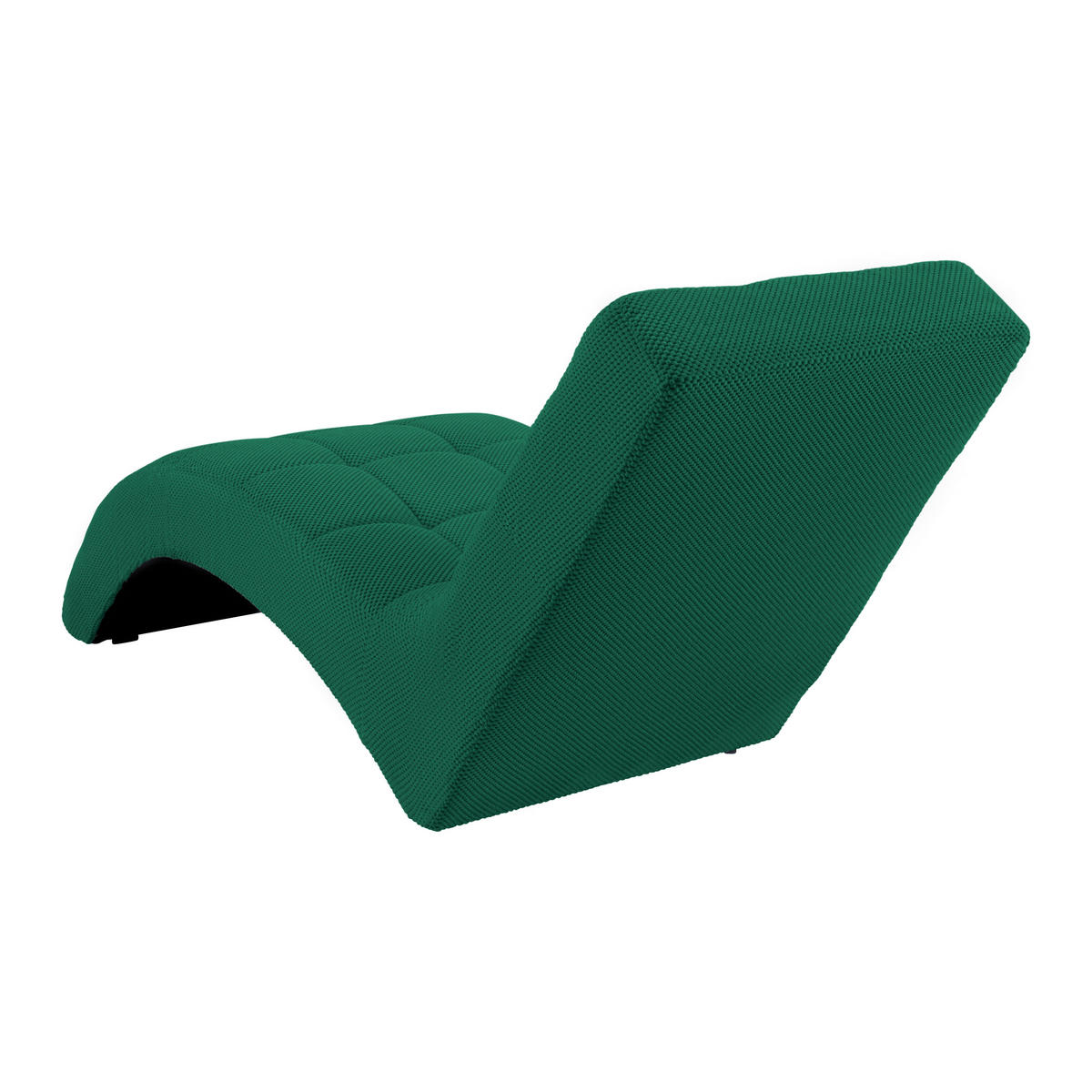 LIGGFÅTÖLJ i vävt tyg mörkgrön  - svart/mörkgrön, Modern, textil/plast (68/80/167cm) - MID.YOU