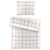 POVLEČENÍ, satén, hnědá, růžová, bílá, 140/200 cm - bílá/růžová, Konvenční, textil (140/200cm) - Esposa