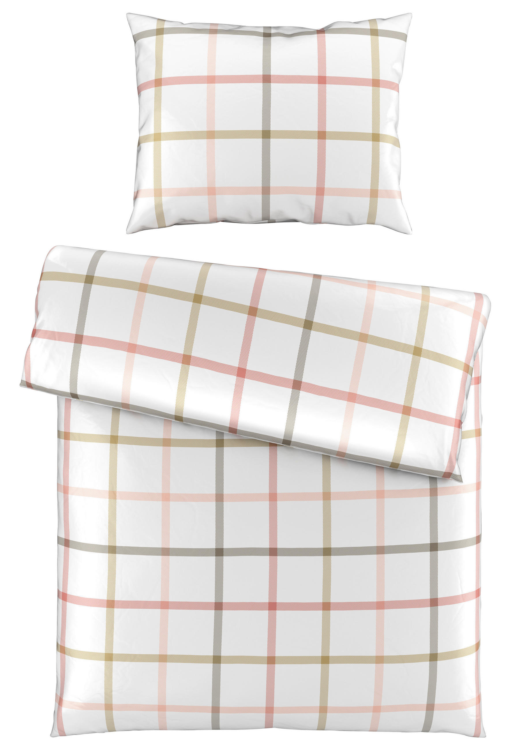 Esposa POVLEČENÍ, satén, bílá, hnědá, růžová, 140/200 cm