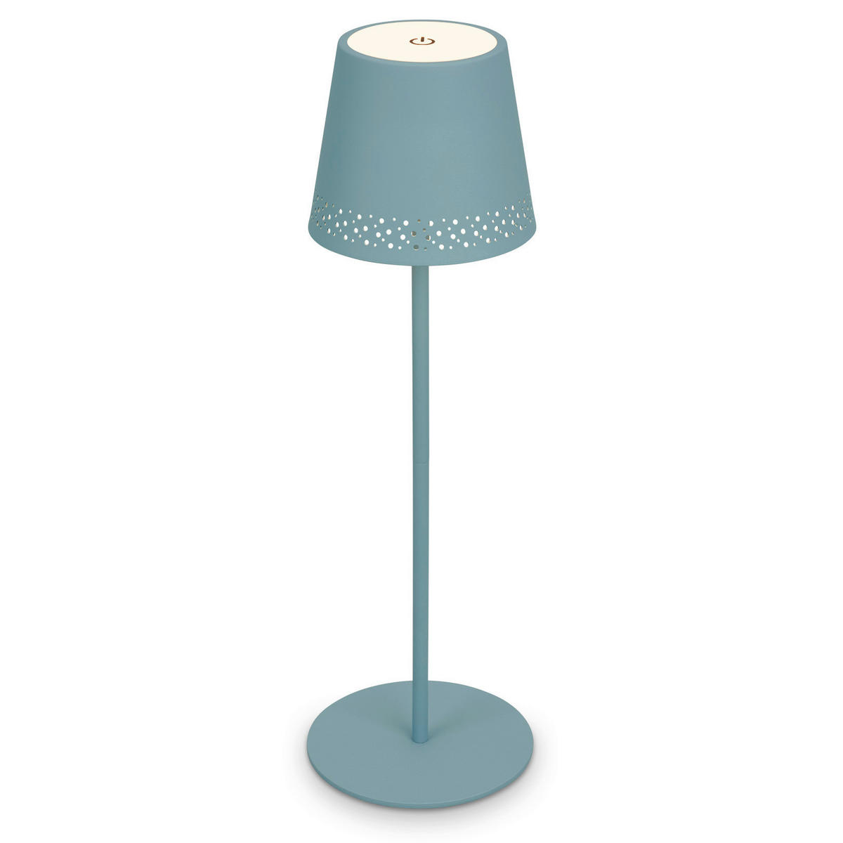 NAMIZNA SVETILKA ZA POLNJENJE        12/22-38 cm       - pastelno modra, Trend, kovina (12/22-38cm)