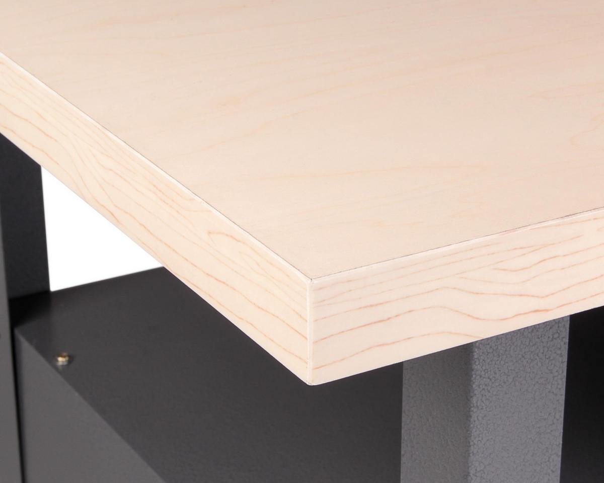 WERKBANK  - Grau, Basics, Holz/Metall (120/85/60cm) - Ambia Garden