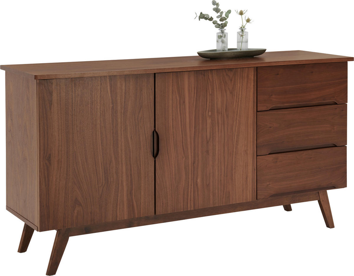 SIDEBOARD  in 160/81/44 cm  - Walnussfarben, LIFESTYLE, Holz (160/81/44cm) - Livetastic