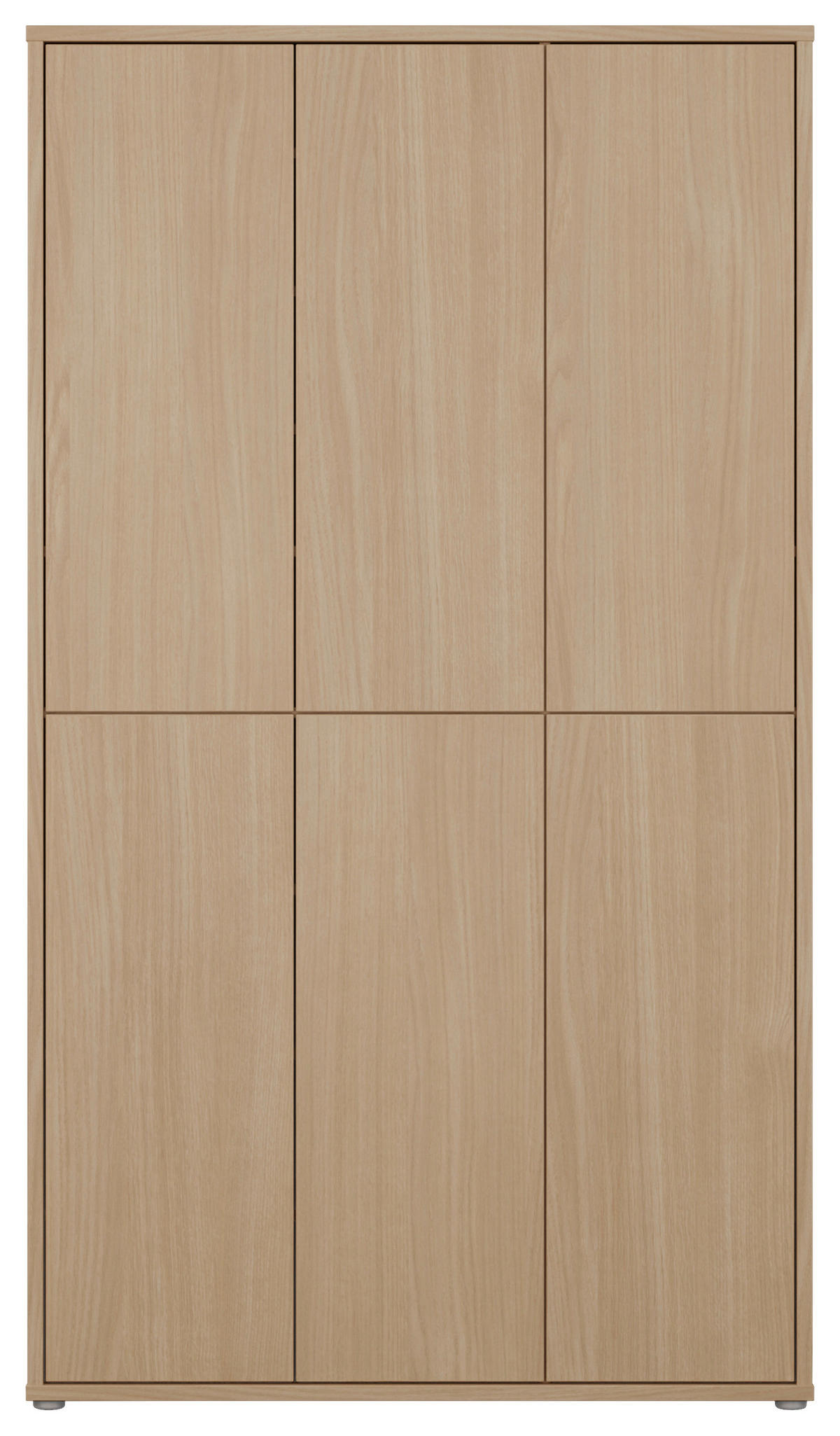 SCHUHSCHRANK 109,2/191,9/34,9 cm  - Eichefarben/Grau, MODERN, Holzwerkstoff/Kunststoff (109,2/191,9/34,9cm) - Carryhome