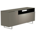 LOWBOARD  in 160/66/45 cm  - Alufarben/Grau, Design, Glas/Holzwerkstoff (160/66/45cm) - Moderano