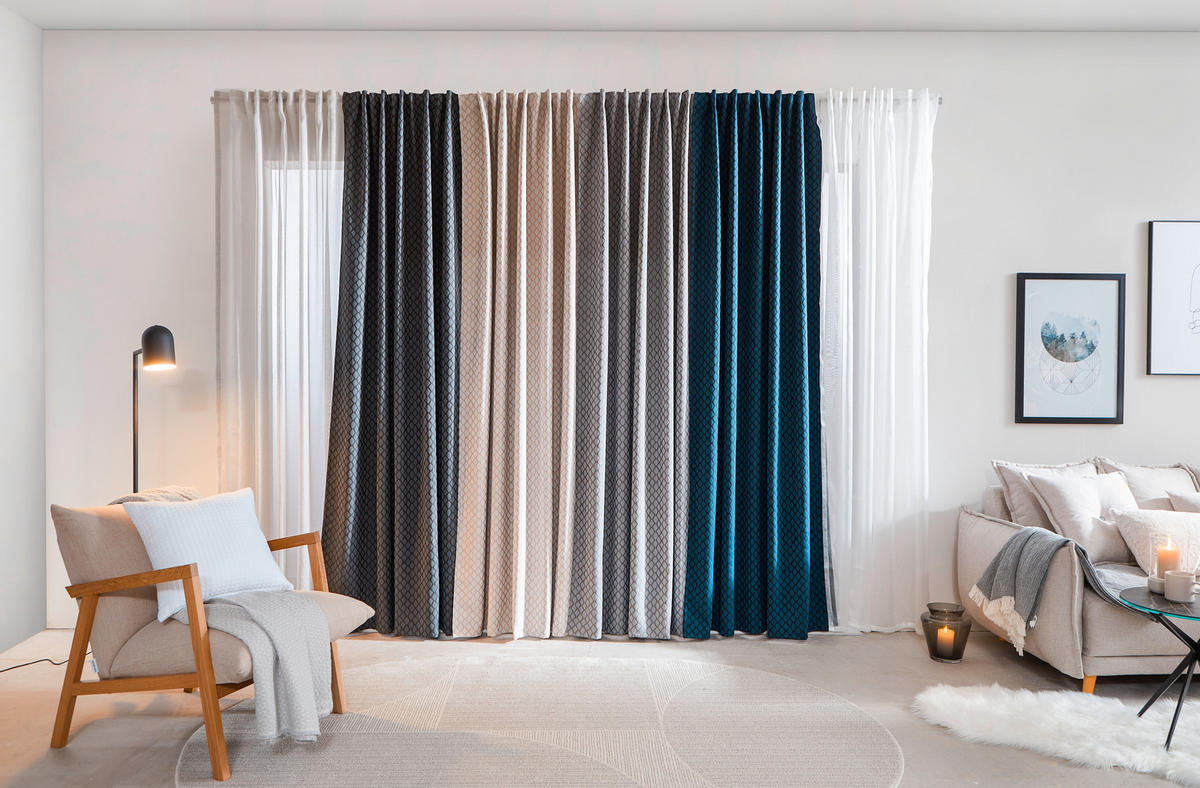 FERTIGVORHANG  blickdicht  140/245 cm   - Beige, KONVENTIONELL, Textil (140/245cm) - Dieter Knoll