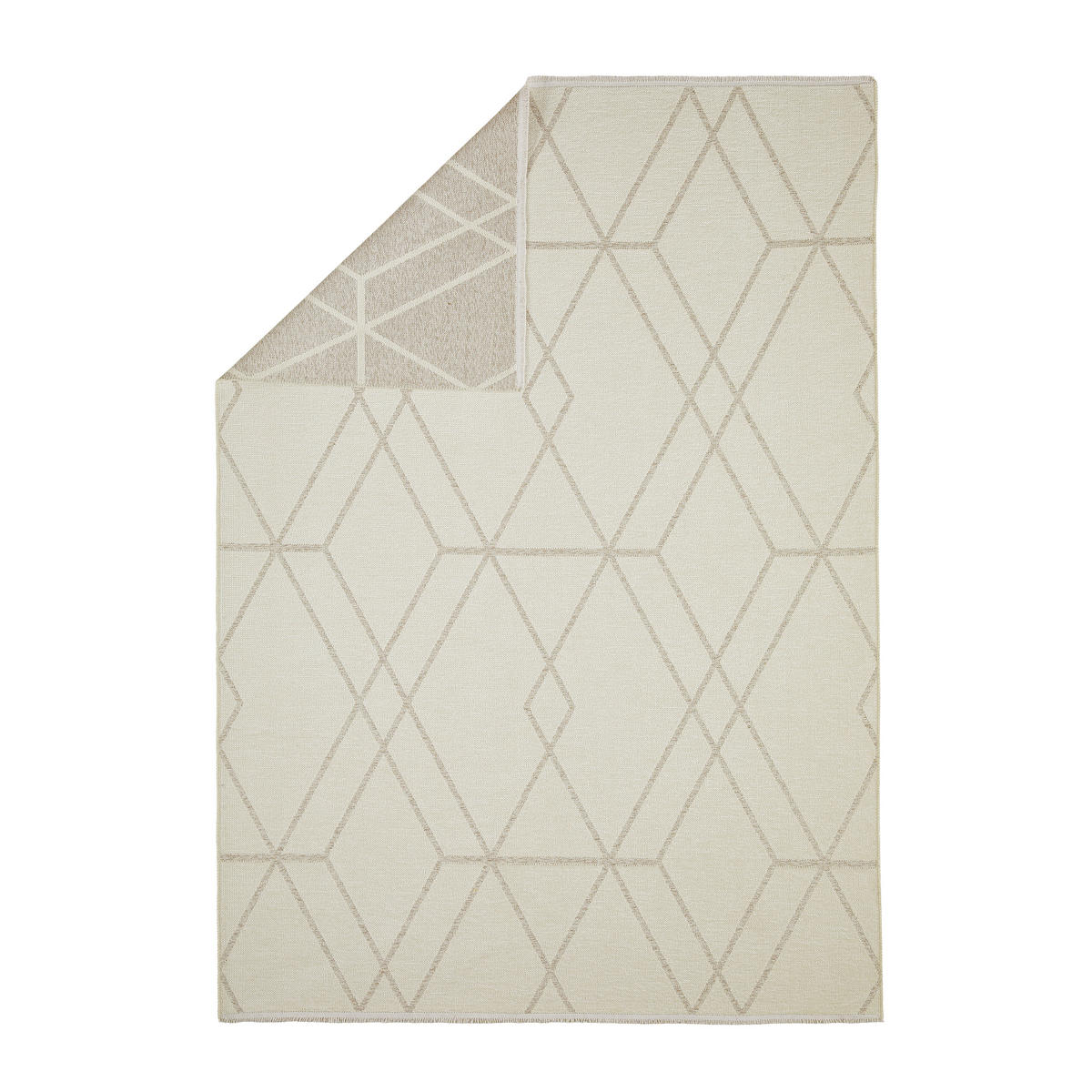 FLACHWEBETEPPICH 120/170 cm Olivia Beige  - Beige, LIFESTYLE, Textil (120/170cm) - Novel