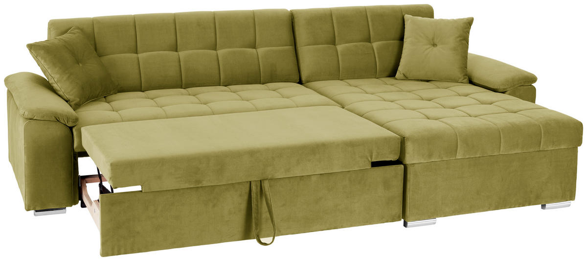 ECKSOFA Senfgelb Zierkissen  - Senfgelb, Trend, Textil (257/167cm) - Livetastic
