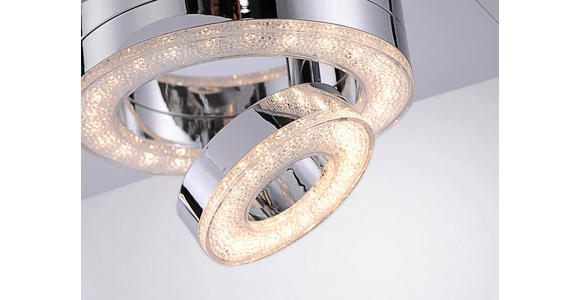 LED-DECKENLEUCHTE 40/17/13 cm - Chromfarben, Design, Metall (40/17/13cm) - Novel