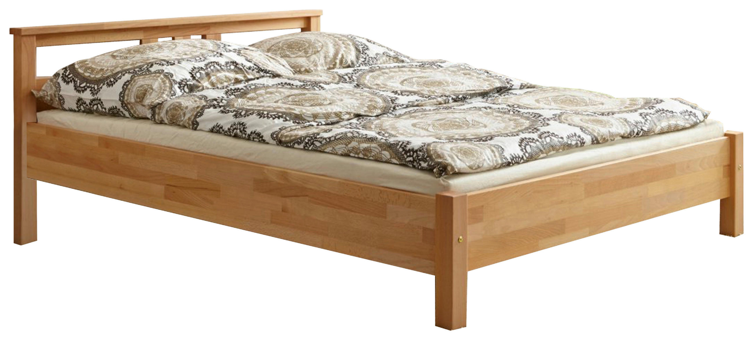 Doppelbett Echtholz Massiv 140x200 Merci, Buche