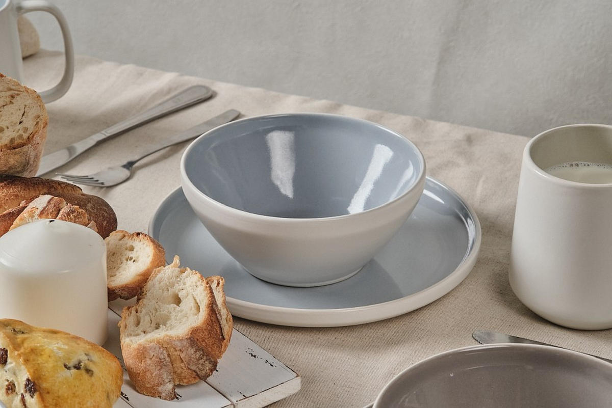 FRÜHSTÜCKSSERVICE Blau  - Blau, Design, Keramik - Novel