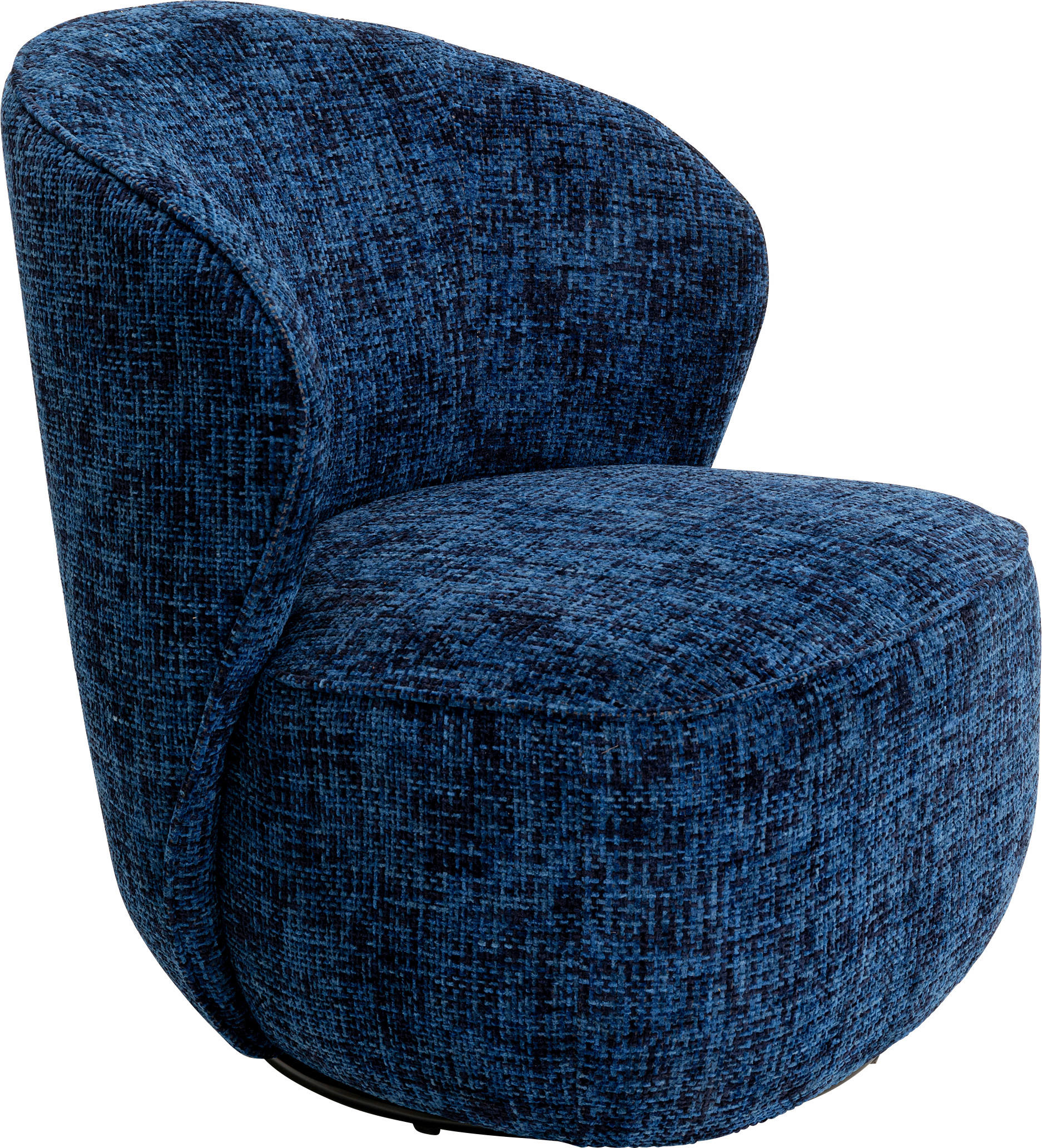 SESSEL in Mikrofaser Blau  - Blau, Basics, Textil (76/81/82cm) - Kare-Design