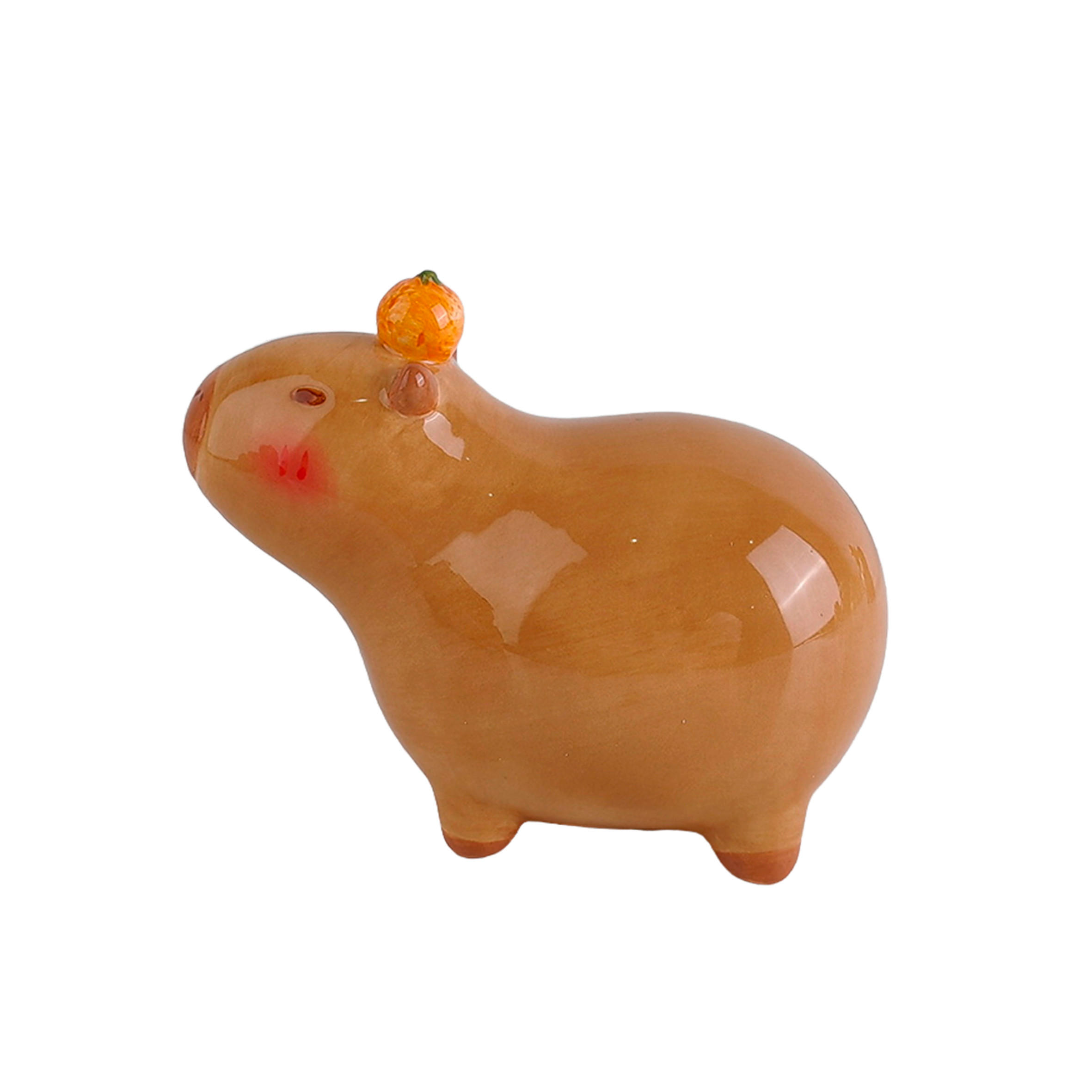 OKRASNA ŽIVAL - rjava, Trend, keramika (10,6/6/8,7cm) - Ambia Home
