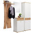 SCHUHSCHRANK 58/95/40 cm - Eichefarben/Weiß, Design, Holzwerkstoff/Metall (58/95/40cm) - Carryhome SCHUHSCHRANK 58/95/40 cm - Eichefarben/Weiß, Design, Holzwerkstoff/Metall (58/95/40cm) - Carryhome