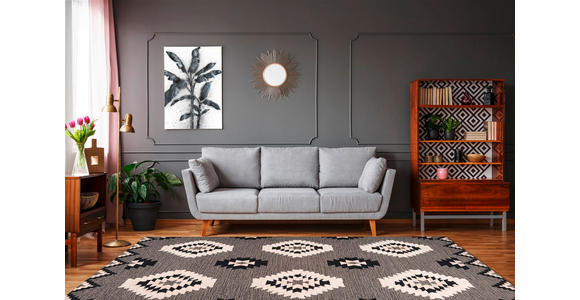 FLACHWEBETEPPICH 120/170 cm Grau  - Grau, Design, Textil (120/170cm) - Novel