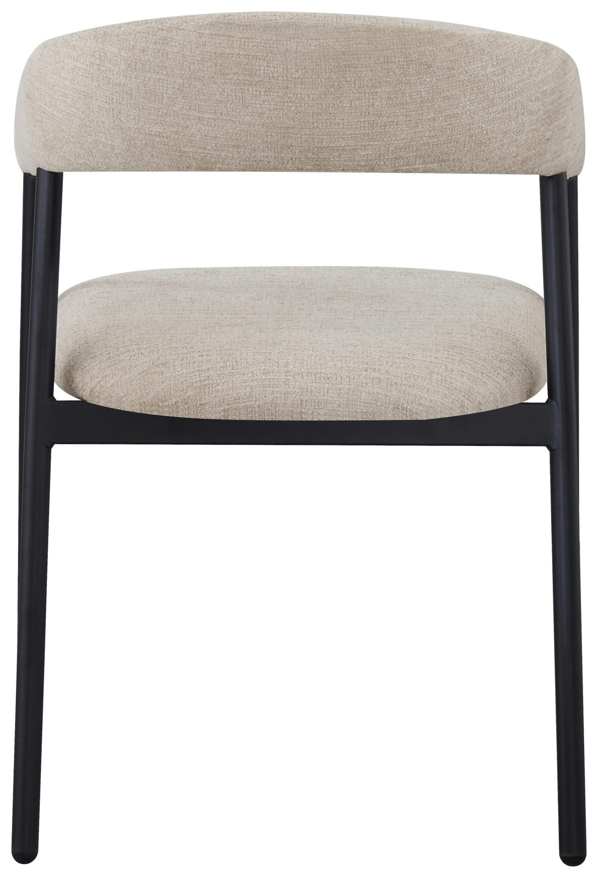 ARMLEHNSTUHL  inklusive Armlehnen Struktur  Schwarz, Beige  - Beige/Schwarz, MODERN, Holz/Textil (53/80/55cm) - Livetastic
