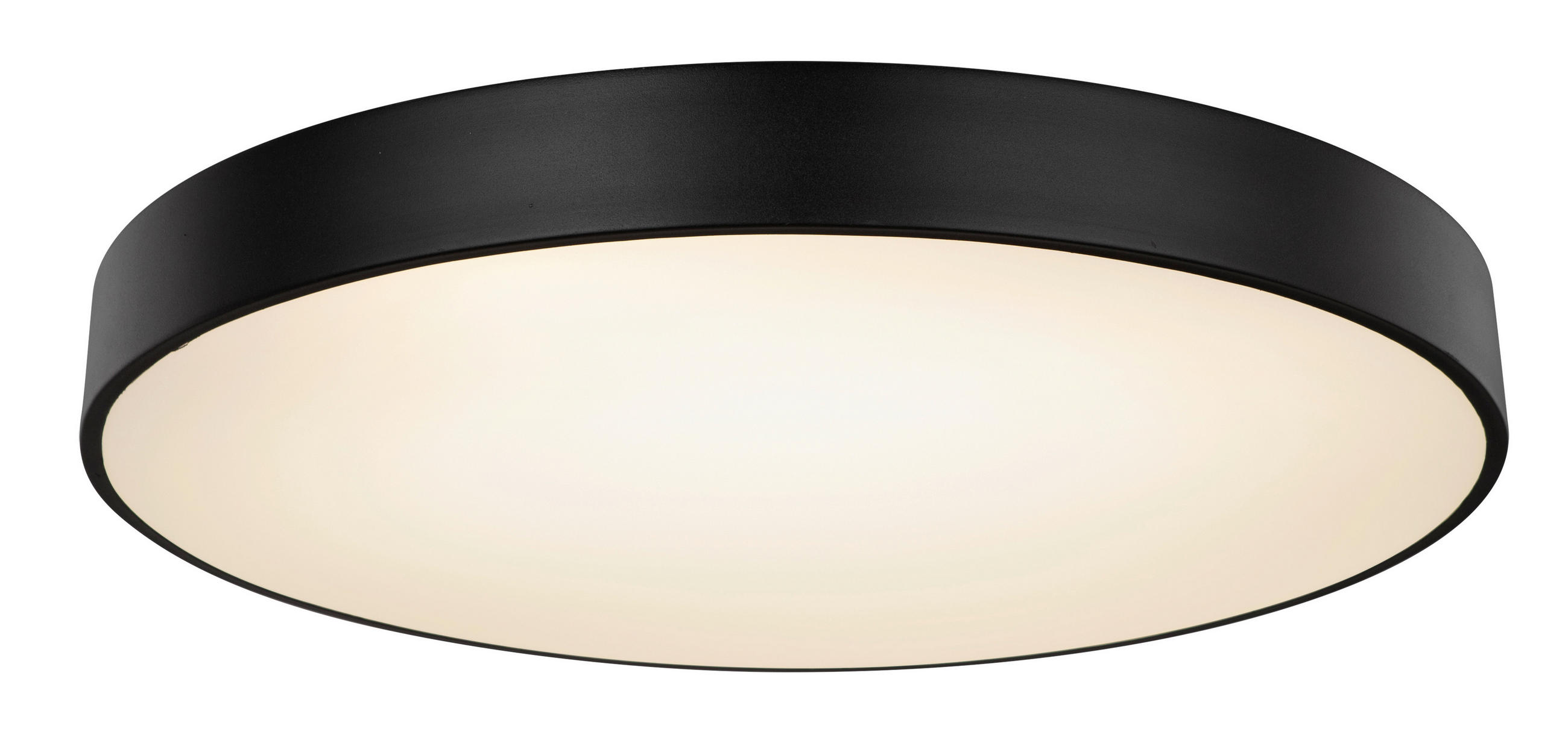 LED-TAKLAMPA Wiss 48 W 60/10,5 cm  - vit/svart, Basics, metall/plast (60/10,5cm) - Globo