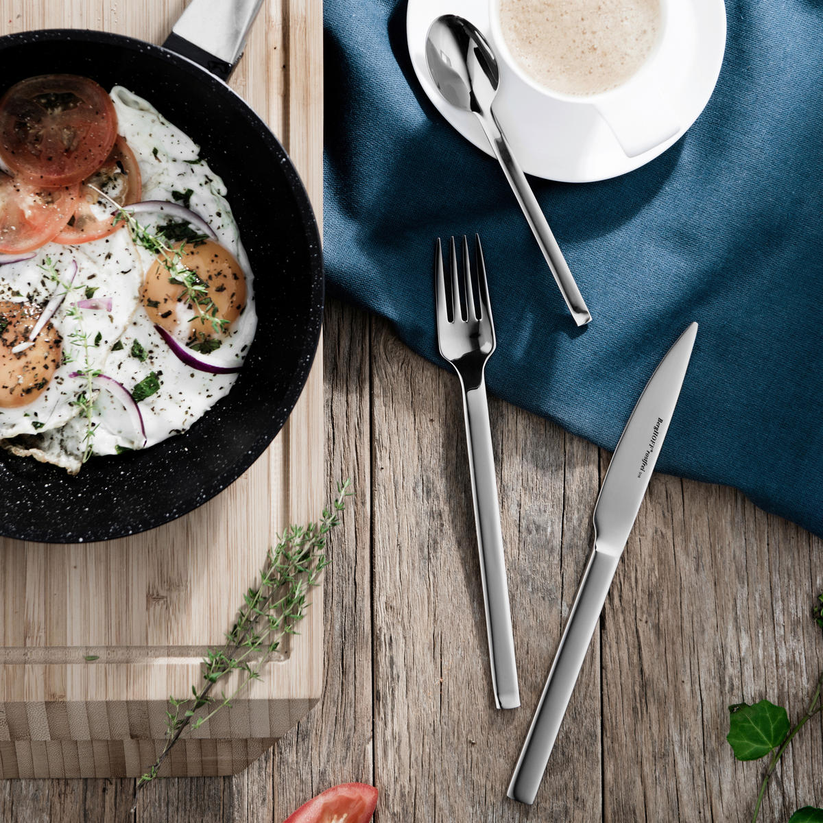 JEDILNI PRIBOR  Essenza  30-delni  nerjaveče jeklo   - srebrne barve, Basics, kovina - BergHOFF