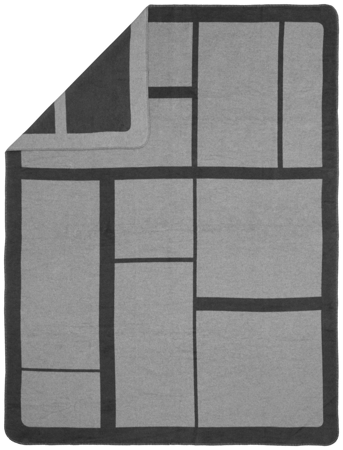 WOHNDECKE 150/200 cm  - Anthrazit/Grau, Basics, Textil (150/200cm) - Dieter Knoll