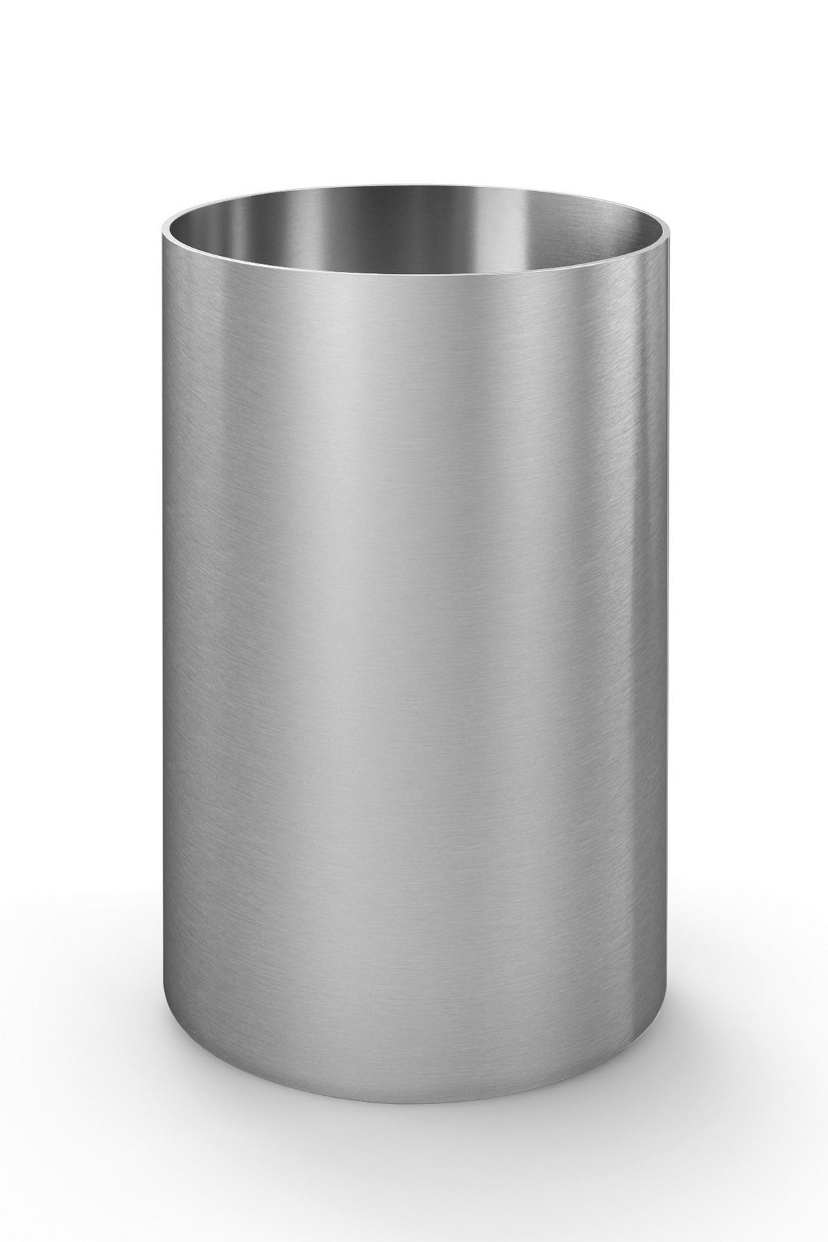 ZAHNPUTZBECHER  - Edelstahlfarben, Basics, Metall (6,5/10,0/6,5cm) - Zack