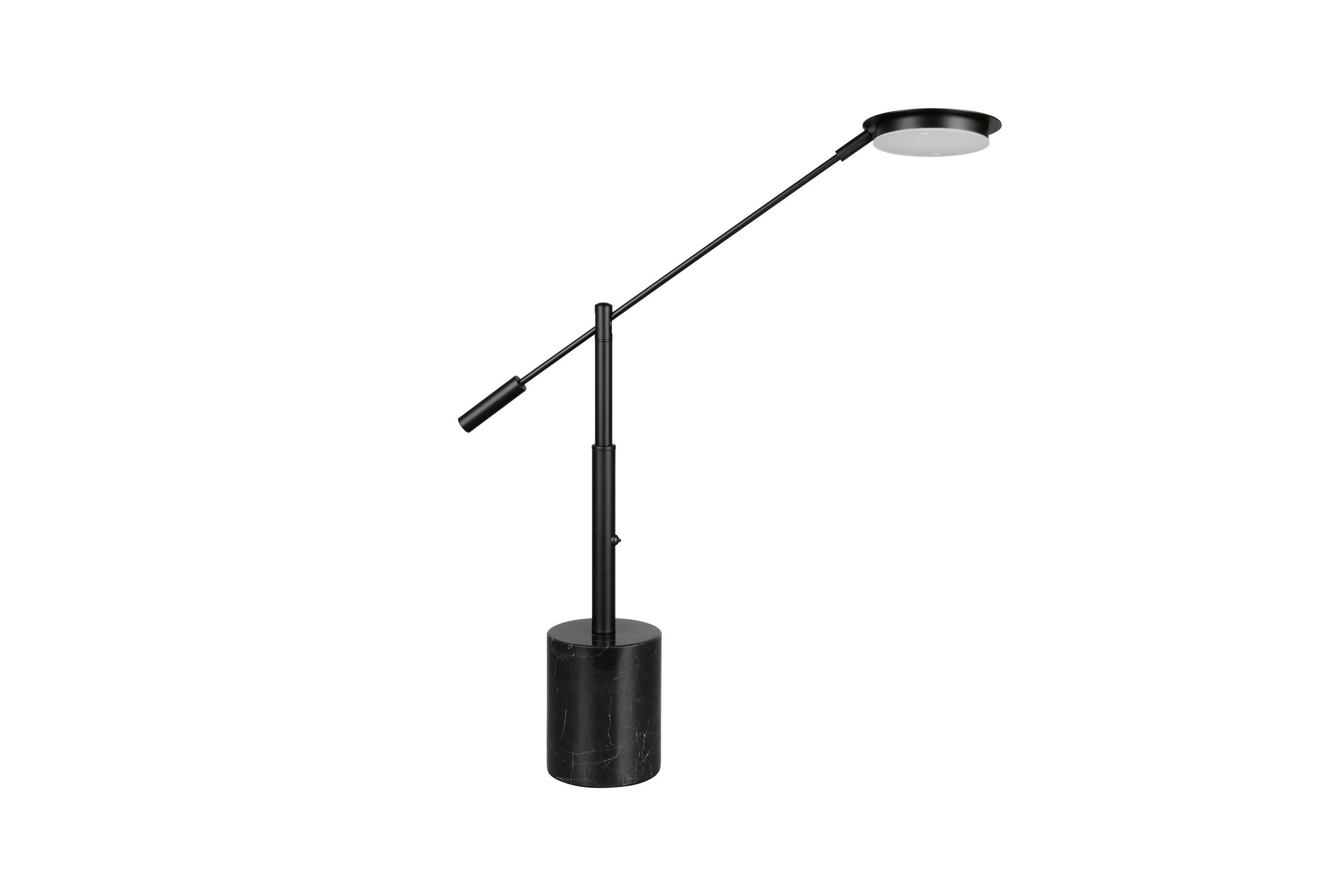 Trio Leuchten Led-Tischleuchte Fiore Schwarz 12x65 cm