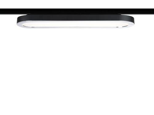 SCHIENENSYSTEM-STABLEUCHTE URail 38/3,5/11 cm   - Chromfarben/Schwarz, Design, Kunststoff/Metall (38/3,5/11cm) - Paulmann