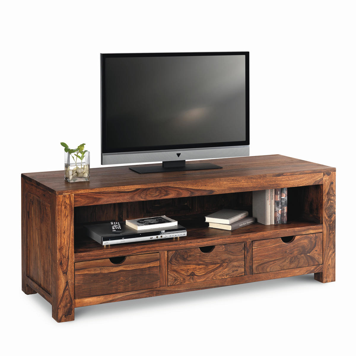 TV DIEL, indický palisander, farba indického palisandra, 150/60/55 cm - farba indického palisandra, Lifestyle, drevo (150/60/55cm) - Landscape