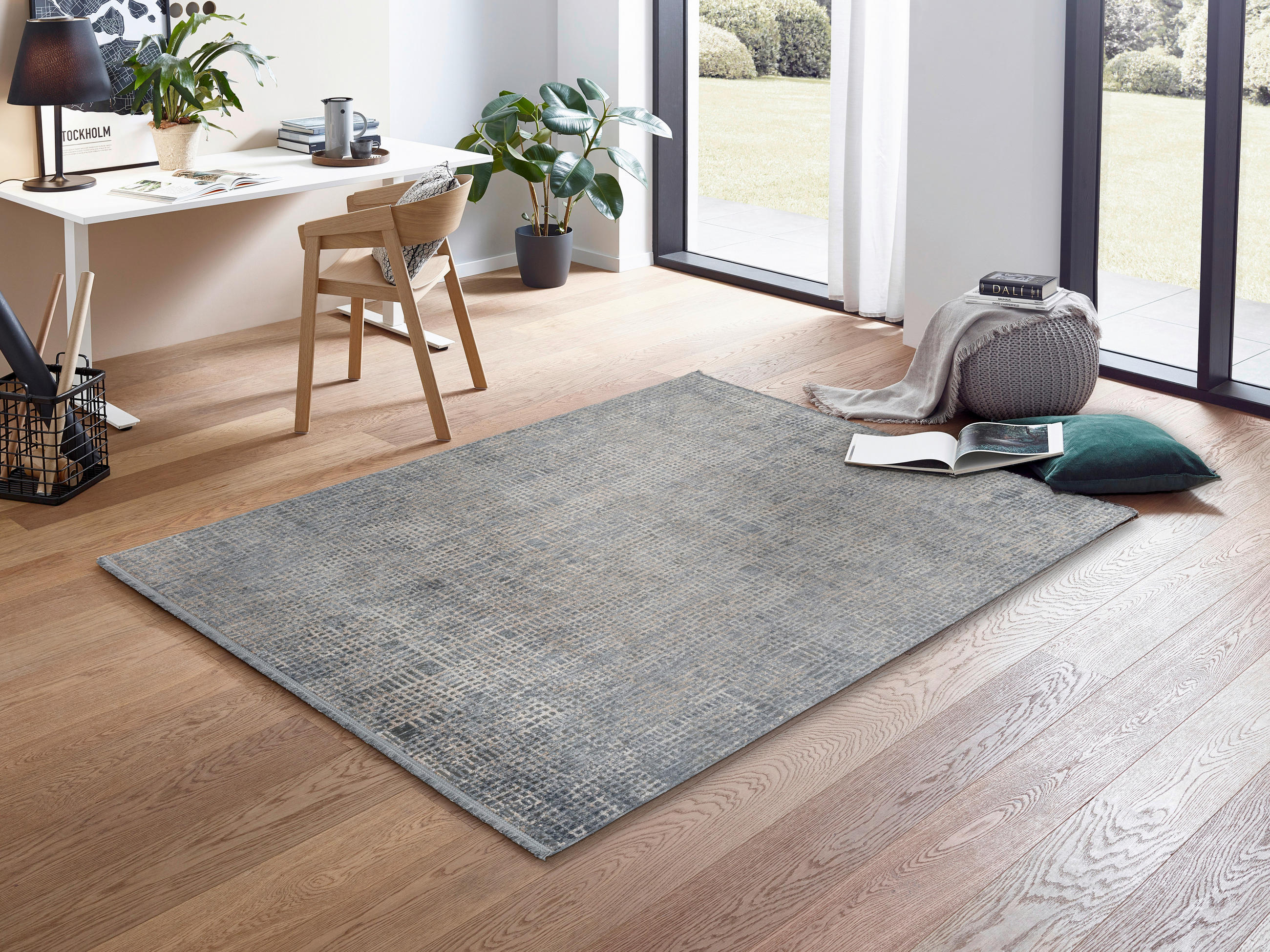 WEBTEPPICH 133/190 cm Sarezzo Blau  - Blau, KONVENTIONELL, Textil (133/190cm) - Schöner Wohnen