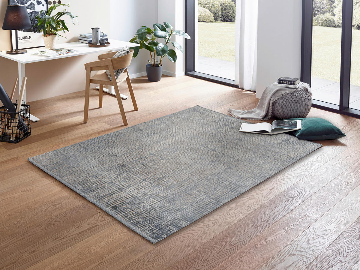TEPPICH SAREZZO 133/190 cm Sarezzo Blau  - Blau, KONVENTIONELL, Textil (133/190cm) - Novel