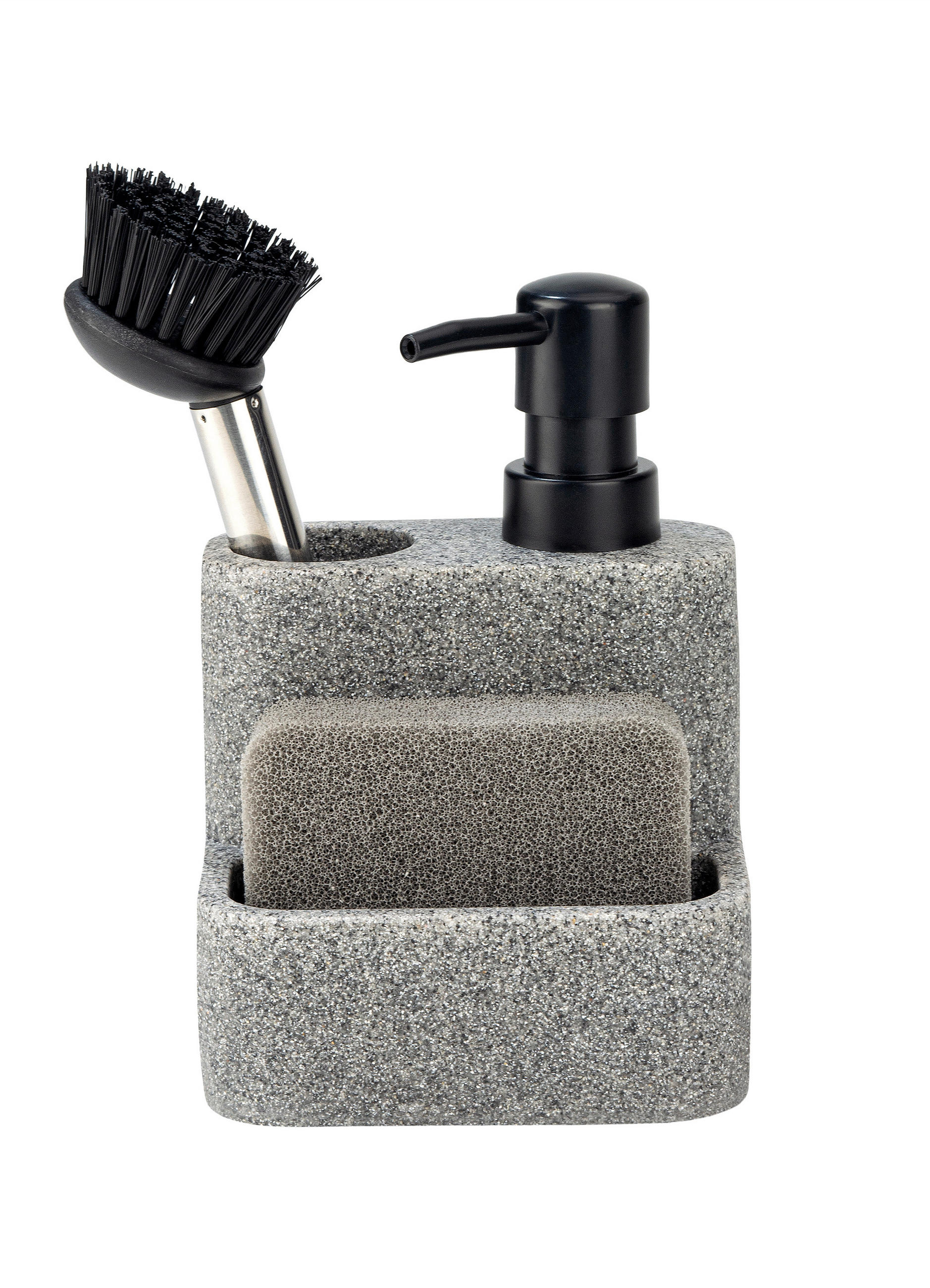 REINIGUNGSBÜRSTENSET Life Style  - Grau, Basics, Kunststoff (19,1/13,8/10,4cm) - Justinus