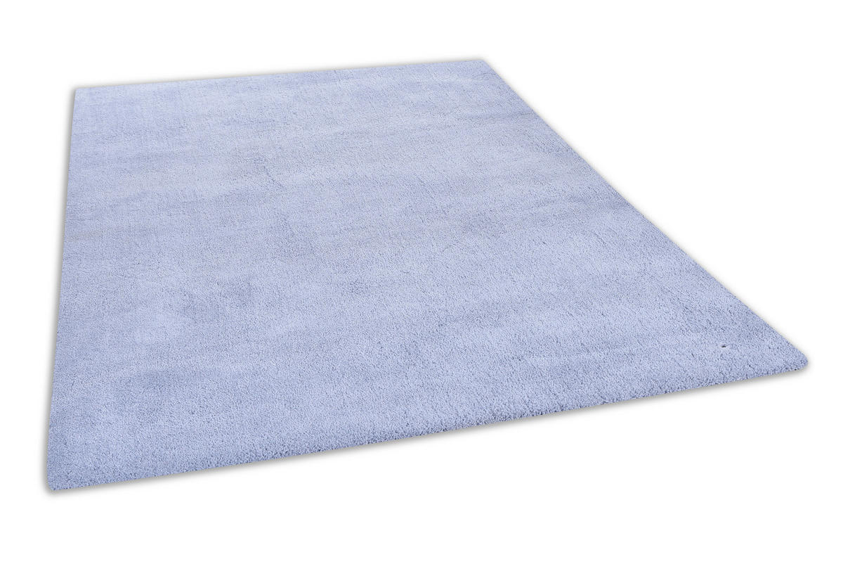 PREPROGA Z VISOKIM FLOROM Cosy  190/290 cm  taftano  svetlo modra  - svetlo modra, Basics, tekstil (190/290cm) - Tom Tailor